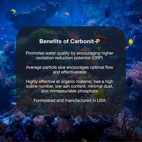 Brightwell Aquatics Carbonit-P, Activated Carbon Filter Media for Marine and Freshwater Aquarium, 500-g