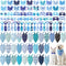 Reginary 120 Pcs Winter Dog Bandanas Bulk Dog Bows Set Bow Ties
