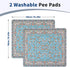 2 Pack 41"x36" Washable Pee Pads for Dogs and Cats Reusable Puppy Training Pads Super Absorbent Waterproof Dog Training