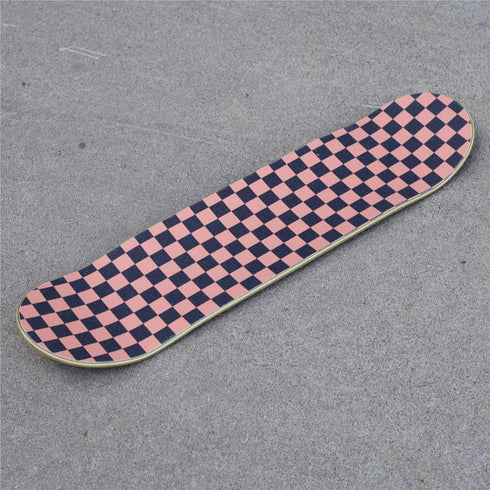 TURBO Orange Checkerboard Skateboard Grip Tape Sheet, 9 x 33 Inch