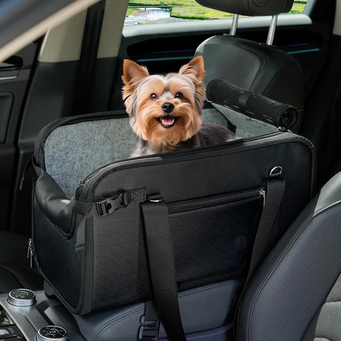 WOYYHO 18 lbs Console Dog Car Seat Luxury Center Console (Width >9in)
