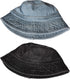 TSSGBL 2 Pack Cotton Denim Bucket Hats, Vintage Washed Packable Summer Trendy Beach Caps for Men Women