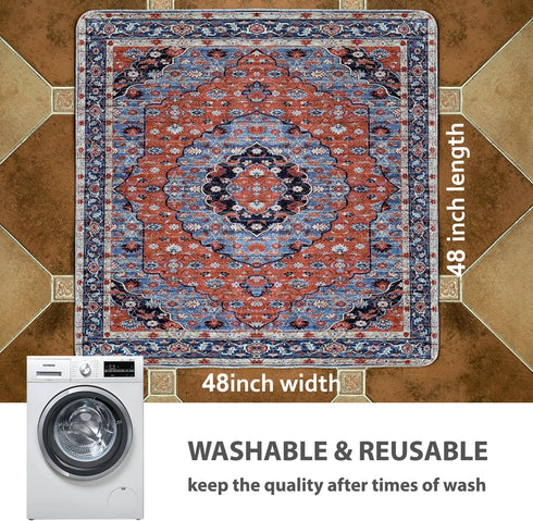 48" x48" nunubaby Washable Pee Pads for Dogs, Stylish, Non-Slip and Leak-Proof Pee Pads. Reusable Potty Pads for Dogs