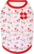Blueberry Pet Soft & Comfy Spring Hope Floral Cotton Blend Dog T Shirts Tank Top, Pack of 2, Back Length 16", Clothes