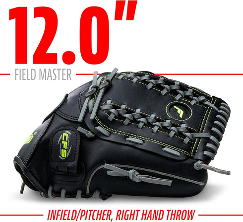 Franklin Sports Baseball and Softball Glove - Fieldmaster Adult + Youth Baseball Gloves, Men's + Women's Infield +