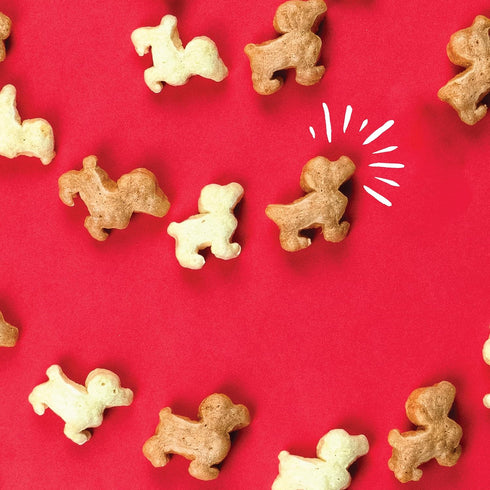Plus Puffed Dog Treats - 24oz Bacon & Peanut Butter with Prebiotics and Probiotics Made in USA