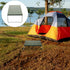 VICASKY Foldable Camping Table Portable Aluminum Alloy Picnic Side Table Stainless Steel Heat-Resistant Surface Outdoor