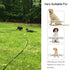 Long Dog Leash Free Range, 30 Foot Nylon Training Lead for Medium and Large Dogs, Black