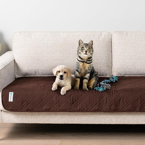 PetAmi Waterproof Couch Cover for Dogs, Reversible Furniture Cover, Washable Waterproof Blanket Dog Cover for Couch