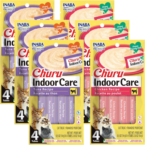 INABA Churu for Cats, Functional, Creamy Lickable Pure Cat Treat for Indoor