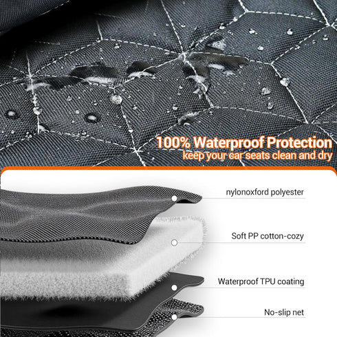 Rav4/Honda/Subaru/Mazda CX5/Hyundai Meginc Dog Car Seat Covers for SUVs, Waterproof Dog Seat Cover for Back Seat Heavy