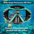 Snorkeling Gear Set - Anti-Fog Mask, 3-Piece Dry Top Snorkel with Panoramic View, Food Grade Silicone
