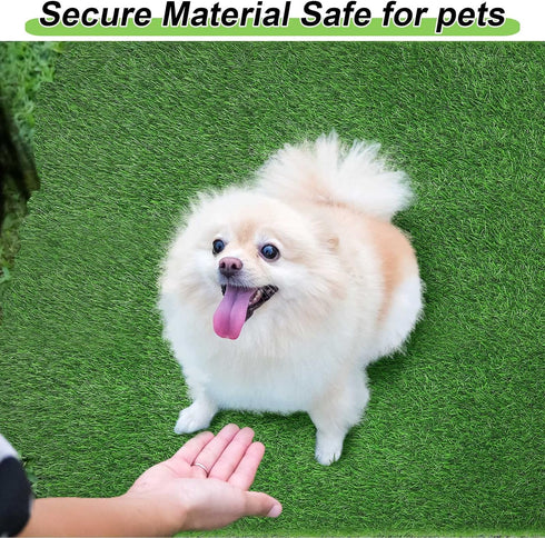 4 18'' 23'' Roowest Pcs Dog Grass Pee Pads for Dogs x Artificial Washable Fake Heavy Absorbency Grass Pad for Puppy Non
