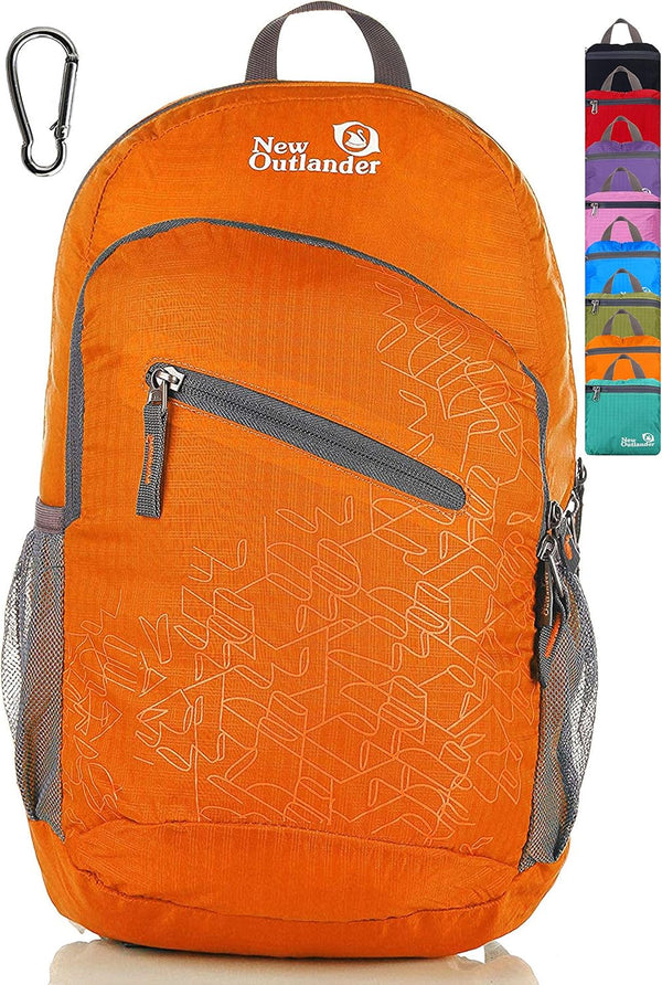Outlander Packable Lightweight Travel Hiking Daypack, Orange