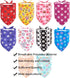 10PCS Big Dog Bandanas for Large Breed Paw Print, Extra Large XL XXL Triangle Bibs & Head Scarves for Boys, Girls