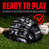 Franklin Sports RTP Kids Baseball + Tball Glove - Youth Mitt for Boys & Girls, Black/White, 9.5" Right Hand Throw