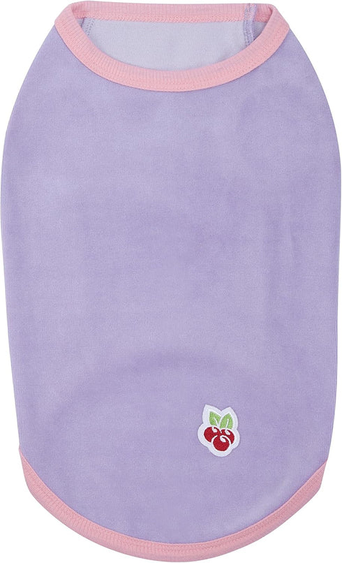 Blueberry Pet Pack of 2 Dog Pajamas & Tank Top - Soft Cotton Blend, Back Length 14"