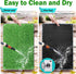 Dog Grass Mat with Pee Pad, 32"x23", Medium Dog Litter Box Indoor Artificial Turf, Waterproof Potty Tray for Puppy
