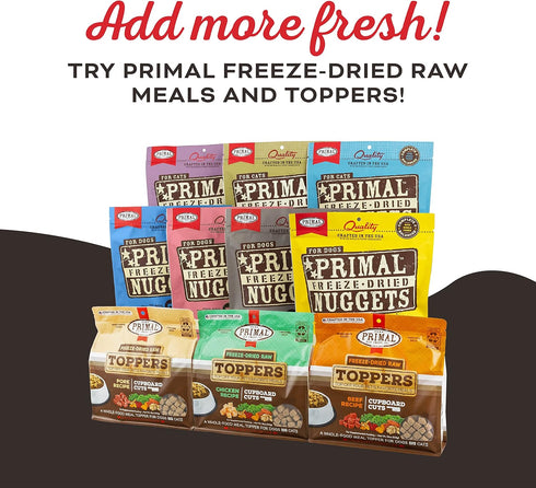 Primal Freeze Dried Dog Treats, Chicken & Pumpkin with Goat Milk, Grain Free Training Treats, 2 oz