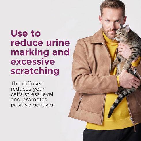 Comfort Zone Cat Calming Diffuser Refills, 30-Day Pheromones for Cat Anxiety Relief