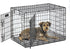 MidWest Homes for Pets Quiet Time Reversible Crate Pan Cover 30' in Gray Floral/Fleece