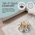 Best Friends by Sheri Lux Faux Fur Calming Donut Dog Bed, Patterned Gray, Small, 23" x 23"