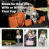 rubyloo Puffer Dog Travel Bag for Dog Moms Doggy Diaper Bag with Pet Bowls & Food Storage or Everyday Puffy Tote Doggy