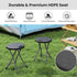 18 inch 440 lb Goplus Folding Stool, Foldable Camping Stool for Adults with Capacity, Portable Plastic Fold up Stool
