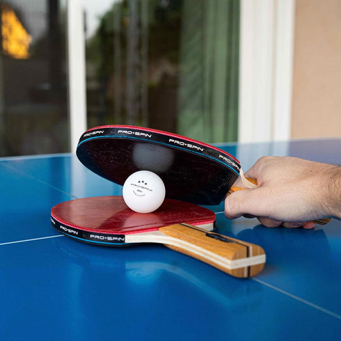 PRO SPIN 3-Star Premium White Ping Pong Balls, High-Performance 40+ ABS, Ultimate Durability for Indoor & Outdoor