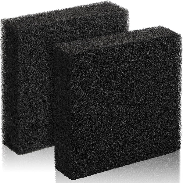 Innconee 2 Pcs 10"x10"x2" Aquarium Bio Sponge Filter Pad Filter Media Foam Sponge