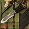 Survivor HK-759 Fixed Blade Knife, Two-Tone Tanto Blade, Black Cord-Wrapped Handle, 7-Inch Overall
