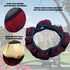 Universal Colorful Bling Crystal Diamond Rhinestones Golf Cart Steering Wheel Cover, Anti Slip Easy to Install (Red