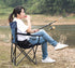 Portable Green Folding Camping Chair - Ideal for Outdoor Adventures