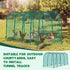 157 31.5 25.5 Inch, Yalikop Large Chicken Tunnel Coop Run, x Easy to Install Green Yard Poultry Tunnel for Outdoor