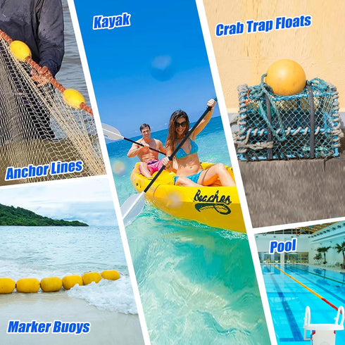 4/8pcs OROOTL Rope Floats Marine Buoy Float, Crab Trap Floats Buoys Fishing Marker Buoy Plastic Water Buoy for Boats