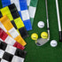 KINGTOP Checkered Golf Flag - 8x6 Inch, 420D Nylon, Tube Inserted Mini Practice Putting Green Flags for Yard