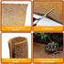 Hamiledyi Reptile Carpet Coconut Fiber Substrate, 118x15.7in Natural Coco Fiber Bedding for Lizard Cage