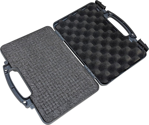 Tactical Hard Pistol Case with Dual-Lock System, Waterproof EPE Foam for Handgun Storage, Travel-Friendly