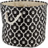 Bone Dry Pet Storage Collection Lattice Paw Print, Small Round, Black