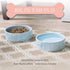 Park Life Designs Manor Pet Bowl, Medium, Blue