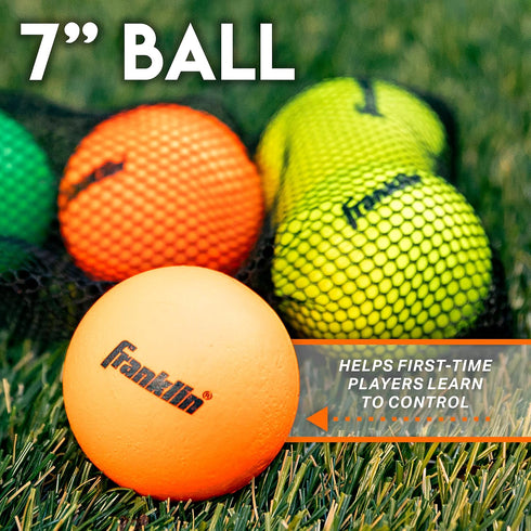 Franklin Sports Lacrosse Balls, Soft Rubber for Kids, Perfect for Beginners & First Time Players, Bright Colors