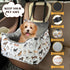 DDPODNQAK 27 Lbs Dog Car Seats for Small Medium Sized Dogs Carseat for Car Funny Fuzzy Pet Dog Booster Car Seat Puppy