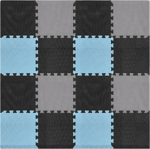 We Sell Mats 3/8" Thick Multipurpose EVA Foam Exercise Floor Mat, 12"x12"