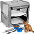 Suertree Cat Carrier for 2 Cats, Pet Travel Carrier for Cats and