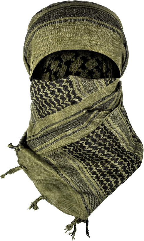 Tactical Shemagh - Authentic Keffiyeh 100% Cotton for Camping, Hiking and Backpacking Gear