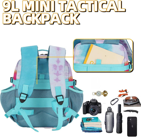 HongXingHai 9L Backpack Backpack Pack Mini Tactical for Men and Women Tactical Small for Hiking Small Tactical Bag