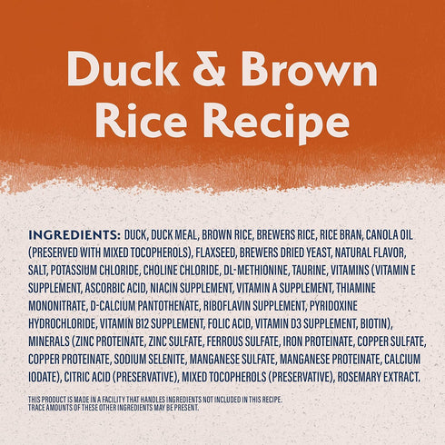 Natural Balance Limited Ingredient Adult Dry Dog Food, Reserve Duck & Brown Rice Recipe, 12 Pound