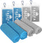 Pack of 4 Cooling Towels 40" x 12" with Carrying Pouch, Soft Breathable Quick Cool Towels for Sports, Travel, Outdoor