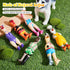 Silipull 6 Pcs Rubber Chicken Squeaky Dog Toys Screaming Chicken Latex Soft Rubber Chew Molar Toys Interactive Pet