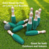Sterling Sports Wooden Lawn Bowling Set with 9" Skittles, 10 Wooden Pins and 2 Balls, Carrying Mesh Bag,
